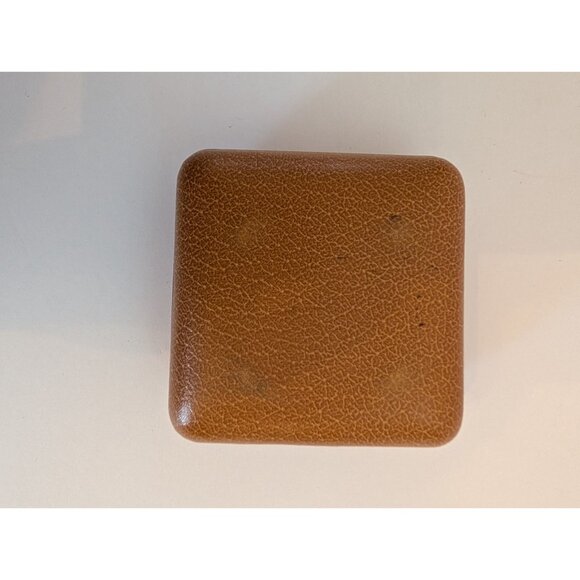 Vintage Phinney-Walker Travel Alarm Clock Gold & Brown Folding Case - Picture 6 of 7